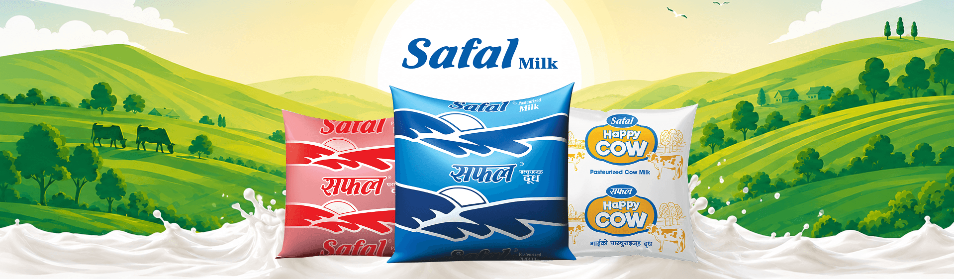 Sujal Dairy promotional banner